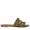 * De Siena Semira Beads Military Green Flats Flats