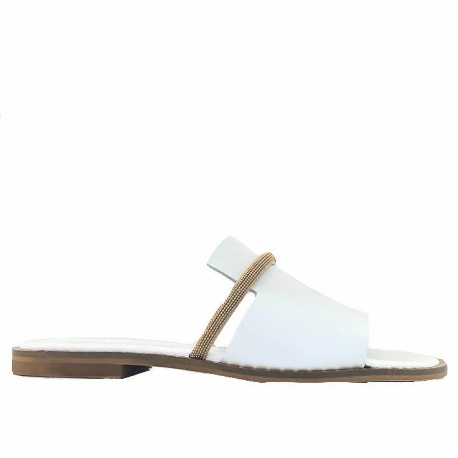 * Makis Kotris 04-105-A White Flats Flats