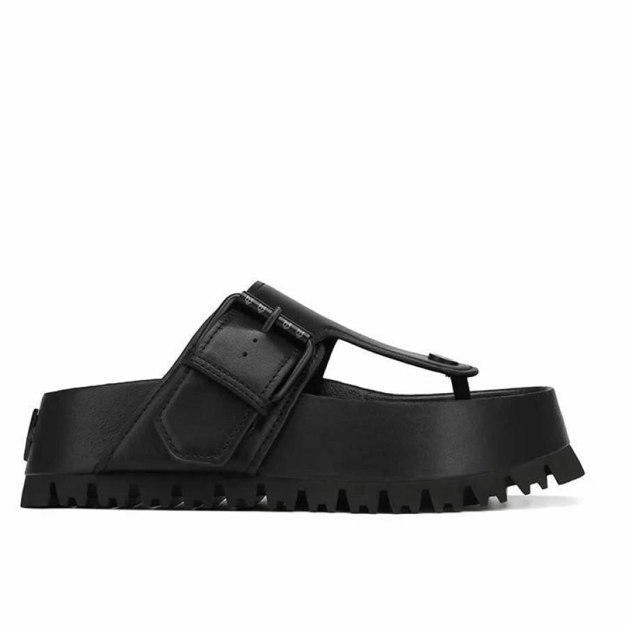 * Naked Wolfe Vixen Black Slippers Flats