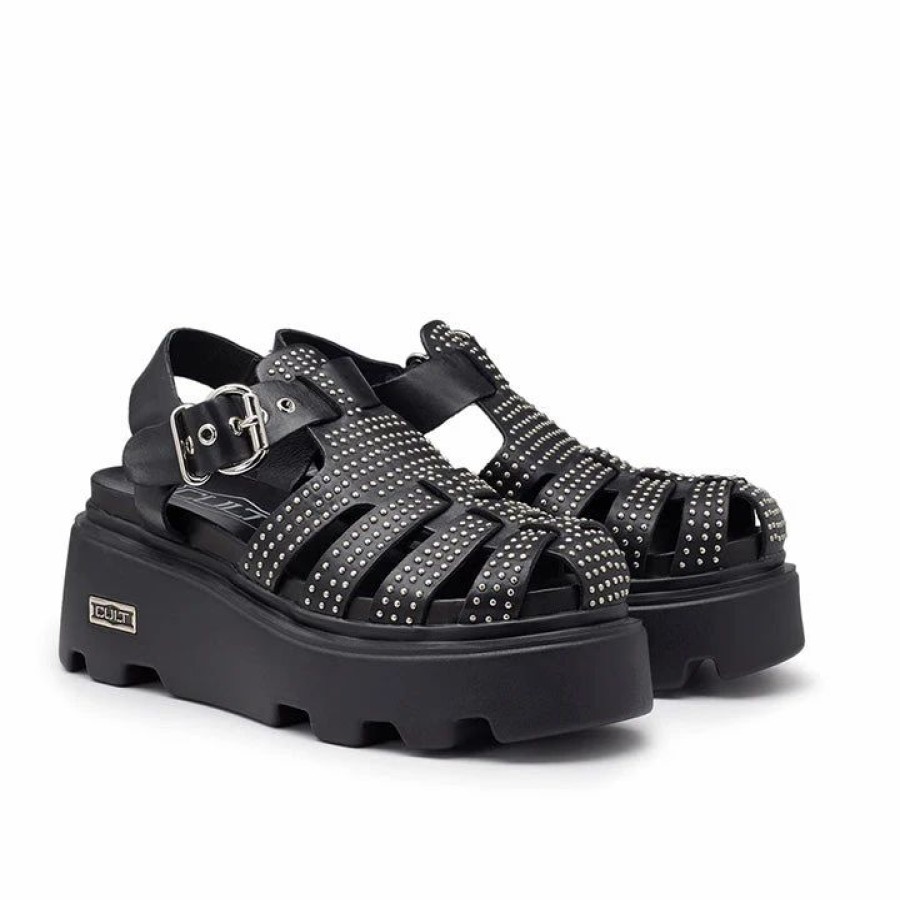 * Cult New Rock 3657 Black Studs Sandals Sandals