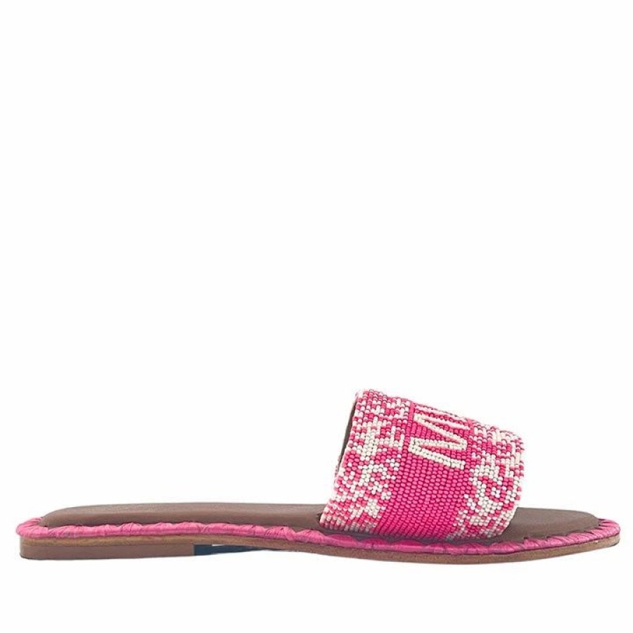 * De Siena Miami Beads Pink Flats Flats