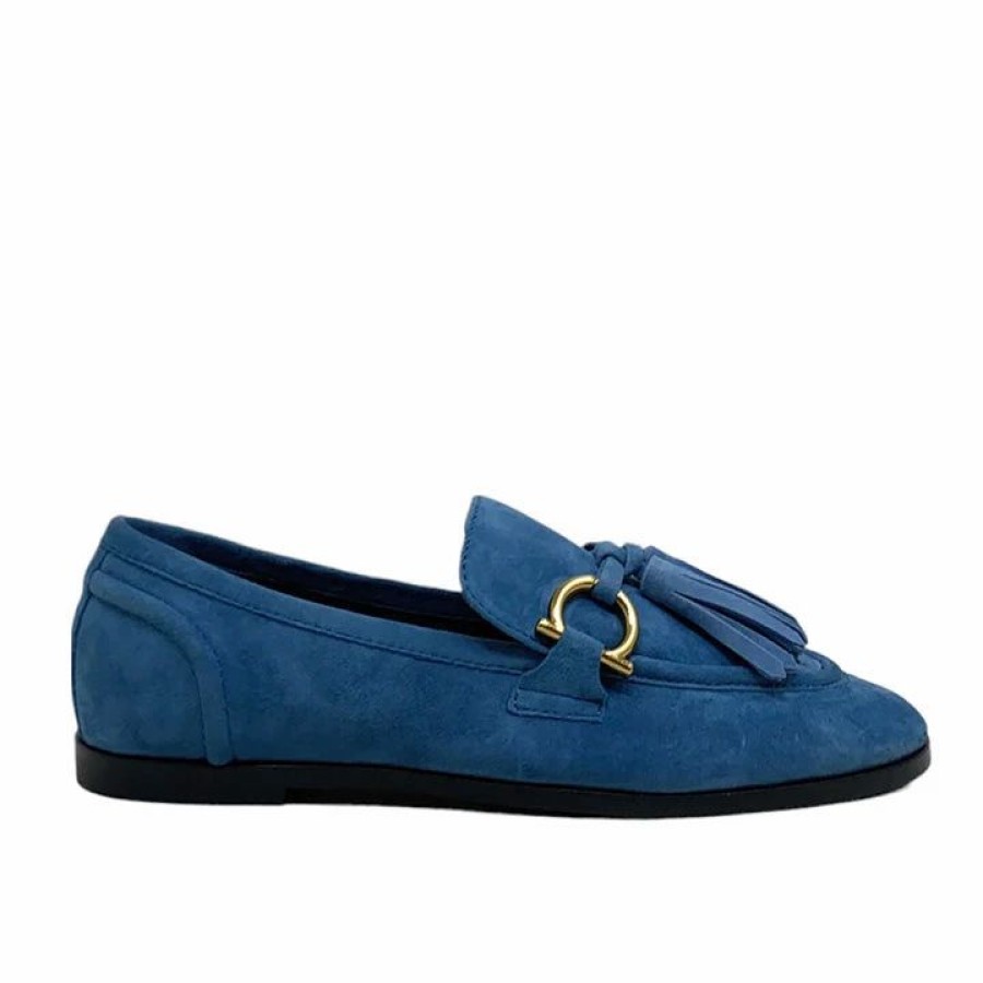 * Jeffrey Campbell Velvit-T Light Blue Suede Flats