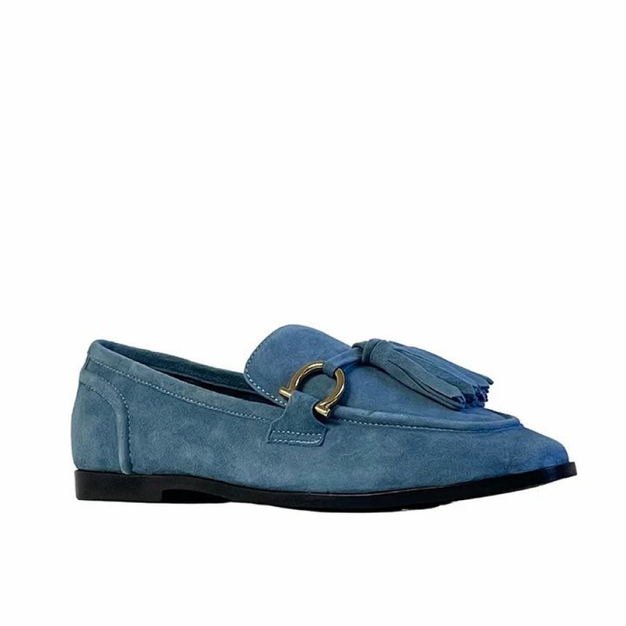 * Jeffrey Campbell Velvit-T Light Blue Suede Flats