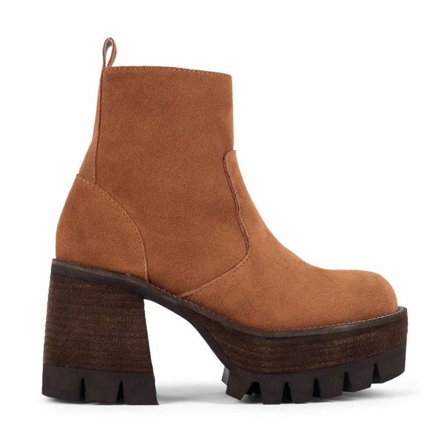 * Jeffrey Campbell Quavo-2 Tan Suede Boots Boots