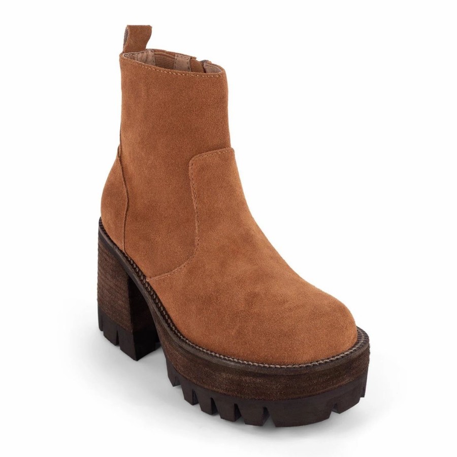 * Jeffrey Campbell Quavo-2 Tan Suede Boots Boots