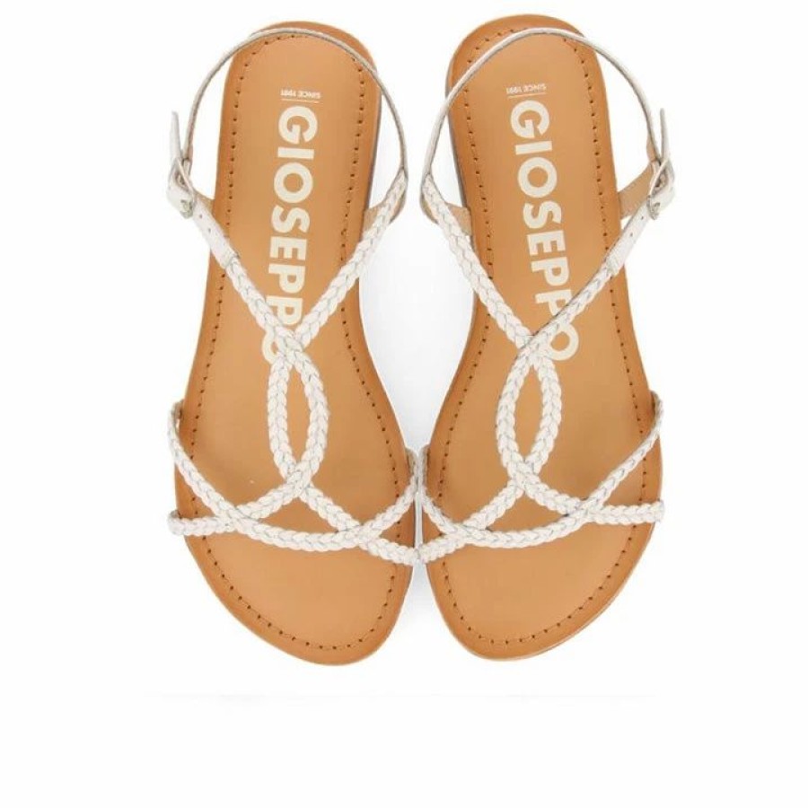 * Gioseppo Nioaque White Sandals Sandals