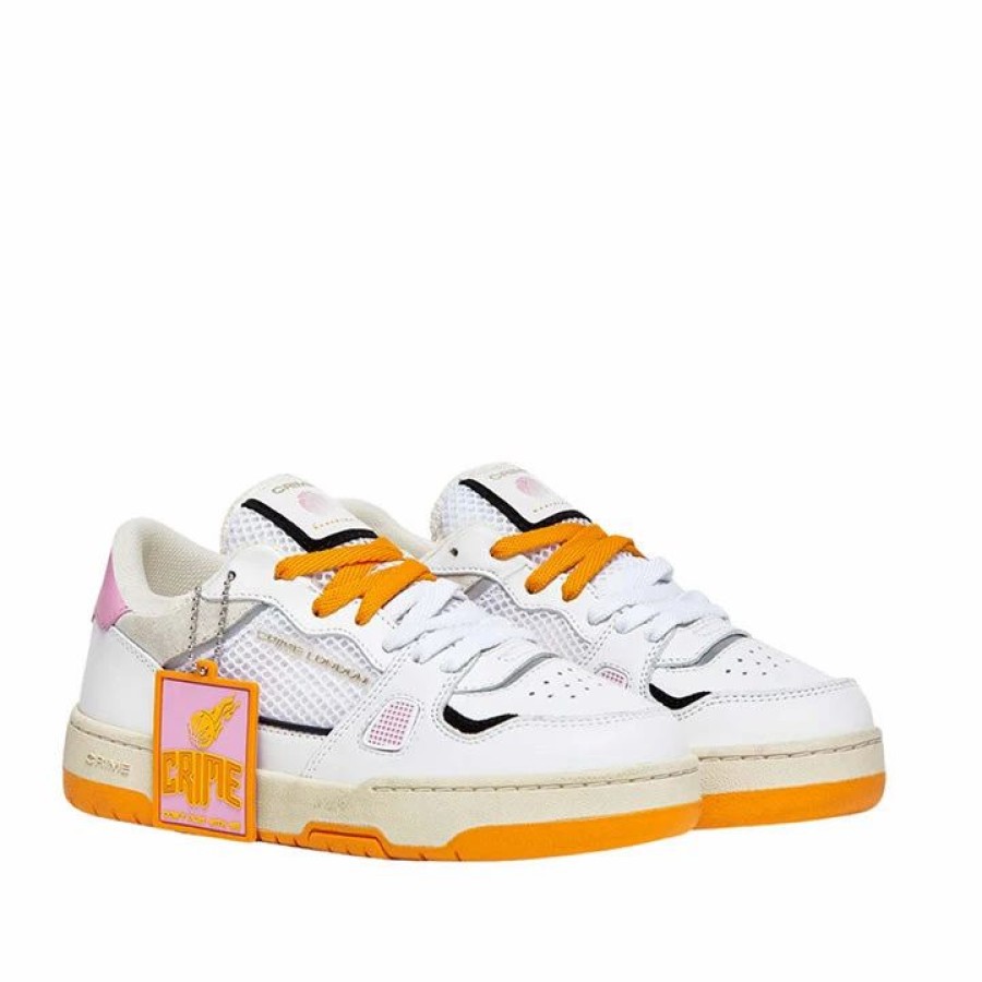 * Crime London Off Court Orange Sneakers Sneakers