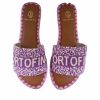 * De Siena Portofino Beads Purple Flats Flats