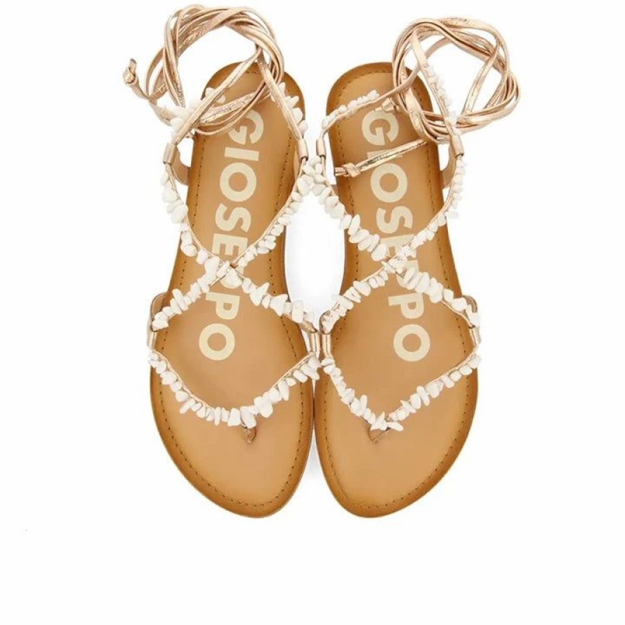 * Gioseppo Lisieux White Sandals Sandals