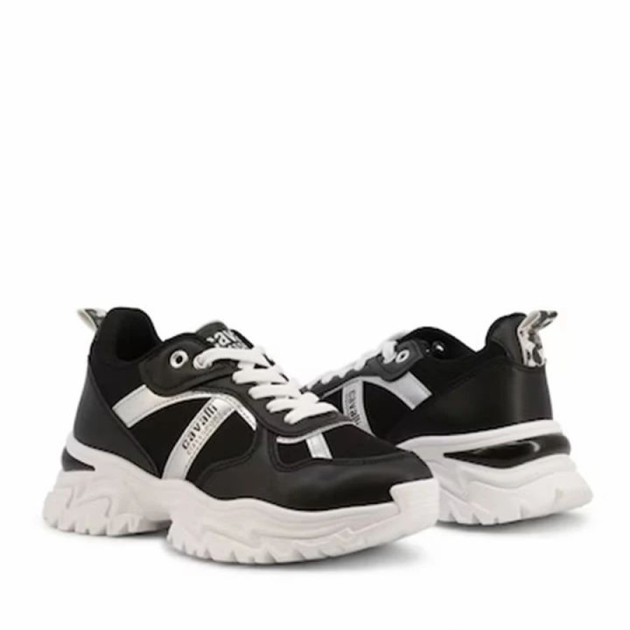 * Cavalli Class Sport Runner Black Sneakers Sneakers