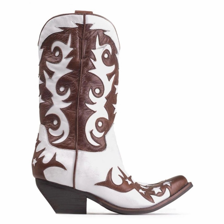 * Jeffrey Campbell Dollyland Brown / White Boots Boots