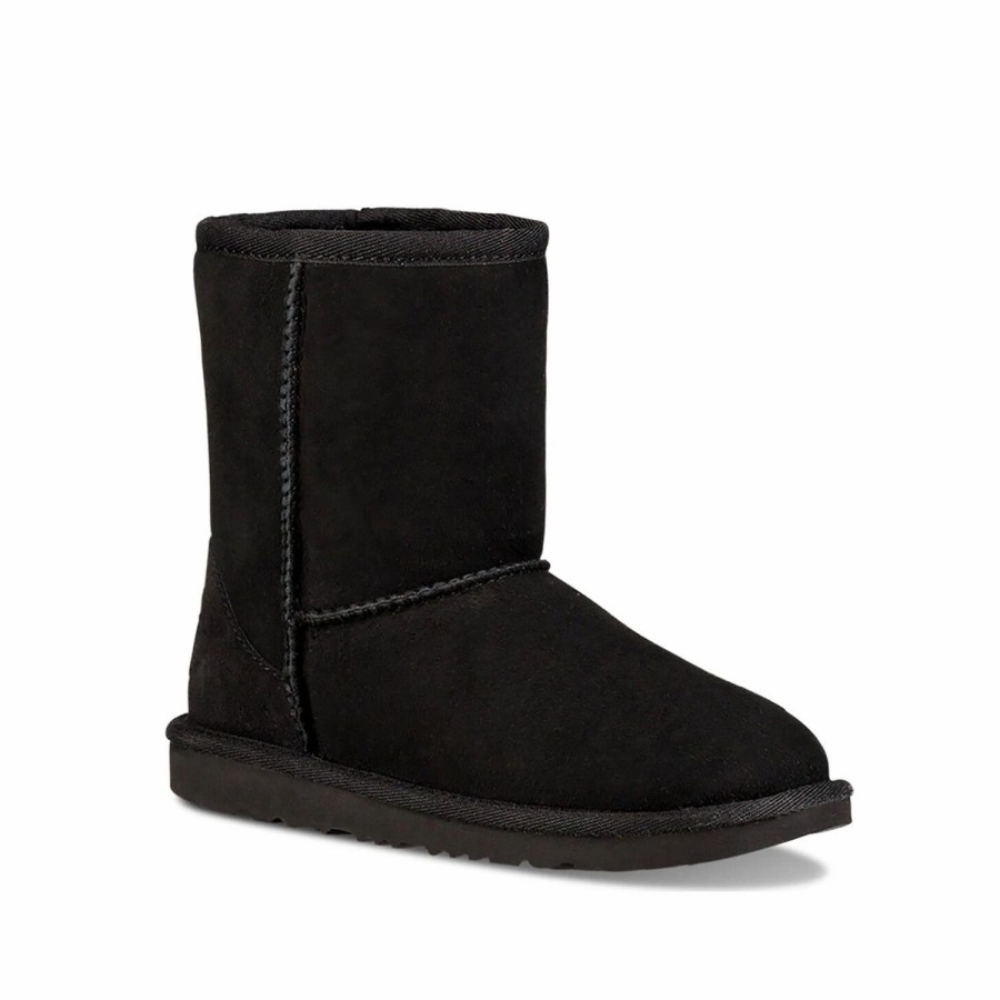 * Ugg Black Classic Short Ii Kids Boots