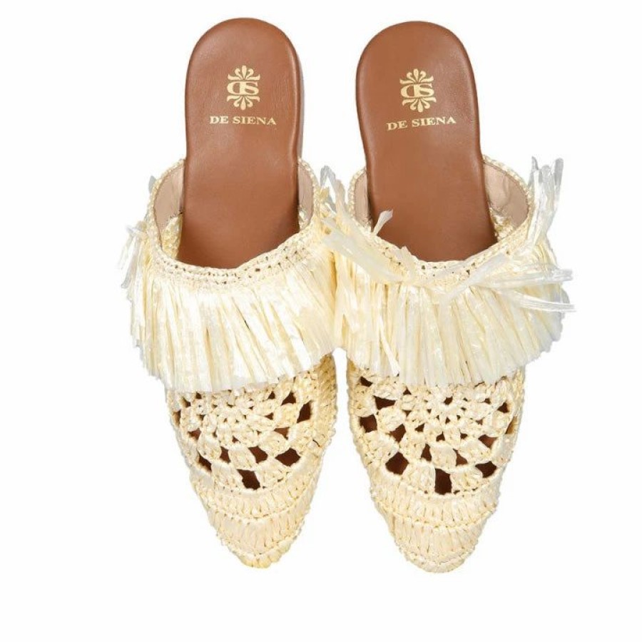 * De Siena Marilu Flats Ivory Flats