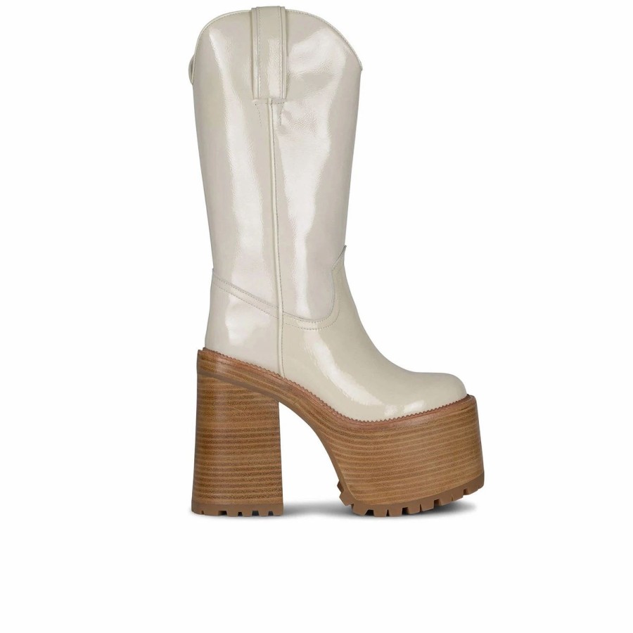 * Jeffrey Campbell Graveyard Beige Boots