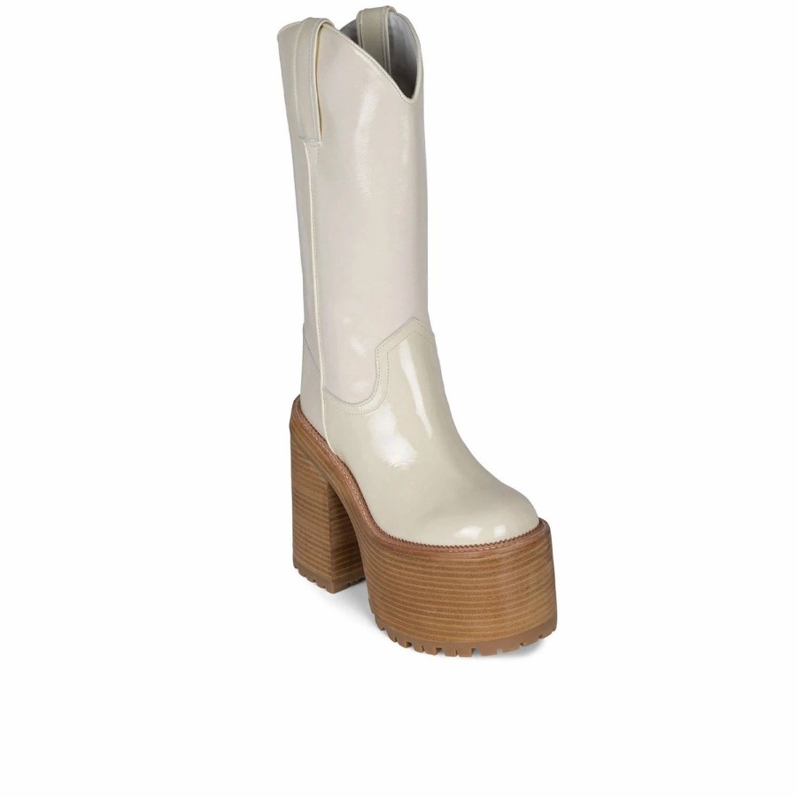 * Jeffrey Campbell Graveyard Beige Boots