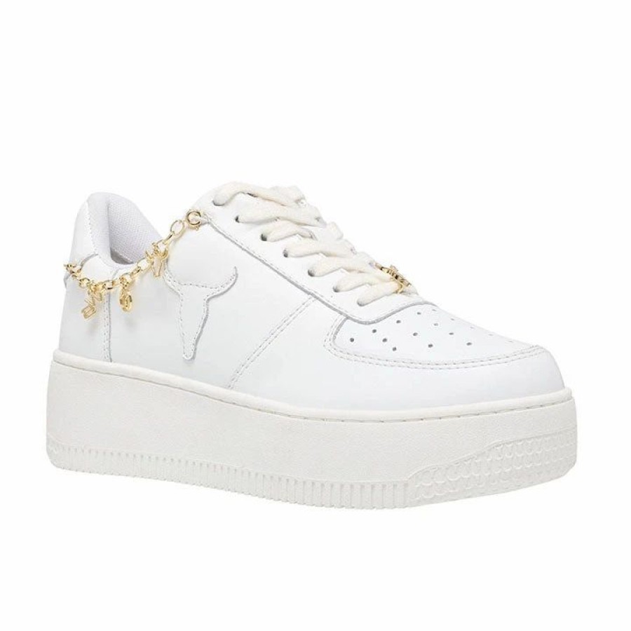 * Windsor Smith Roses White-Gold Sneakers Sneakers