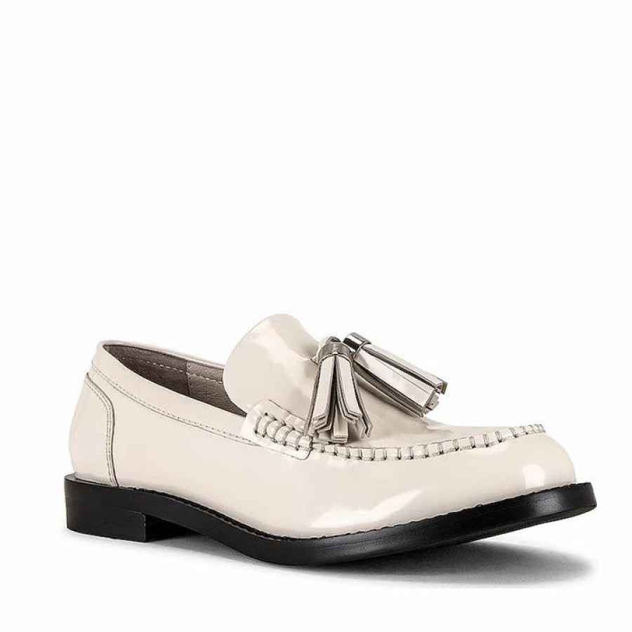 * Jeffrey Campbell Lecture Beige Loafers Boots