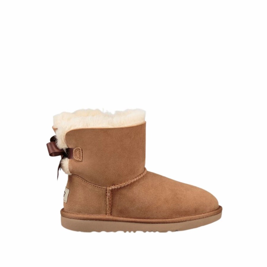 * Ugg Mini Camel Bailey Bow Ii Kids Boots