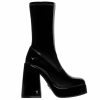 * Windsor Smith Hidden Patent Black Boots Boots