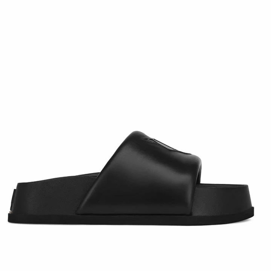 * Naked Wolfe Velma Black Slippers Flats