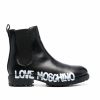 * Love Moschino Logo-Print Ankle Boots Boots