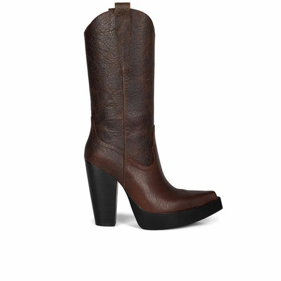 * Jeffrey Campbell Bad2Dabone Brown Boots