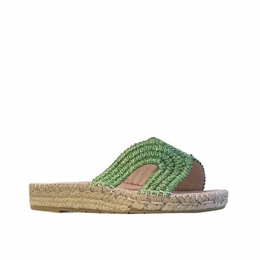 * Macarena Bety116 Green Flats Flats