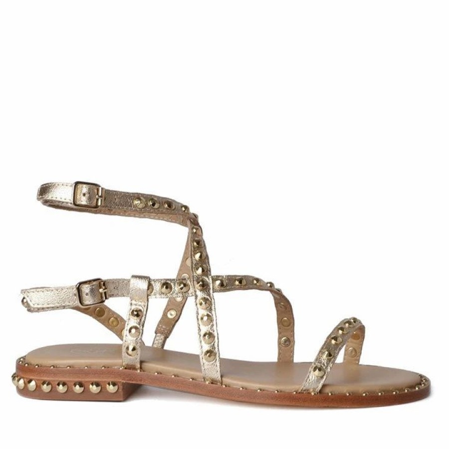 * Ash Petra Metallic Gold Sandals Sandals