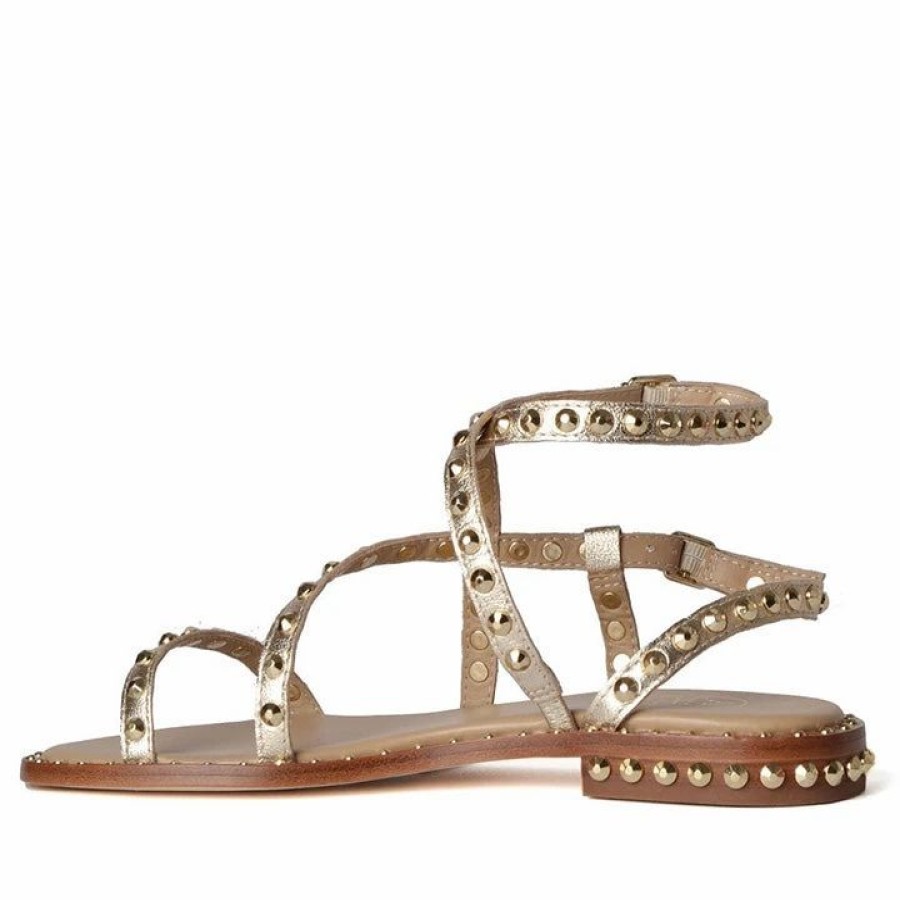 * Ash Petra Metallic Gold Sandals Sandals