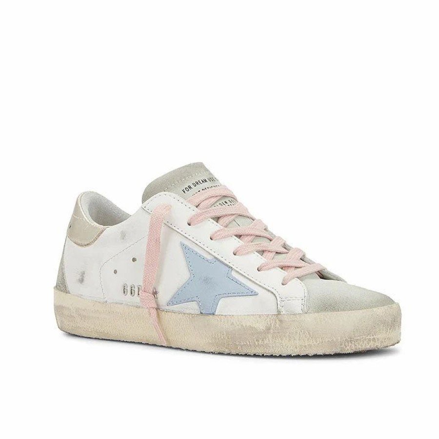 * Golden Goose Superstar Wht Blu Plat Sneakers