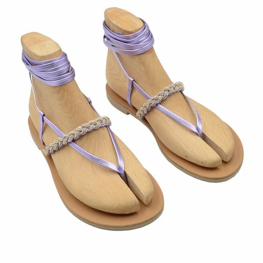 * S.Piero E20-002 Purple Sandals Flats