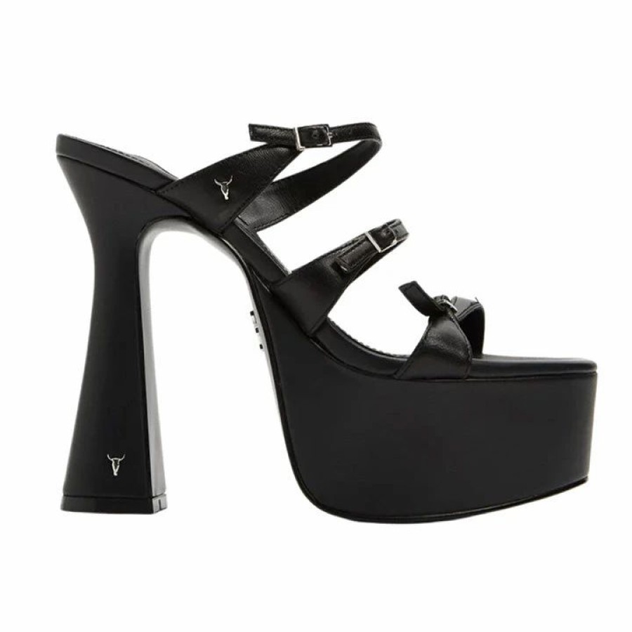 * Windsor Smith Highness Black Heels Sandals