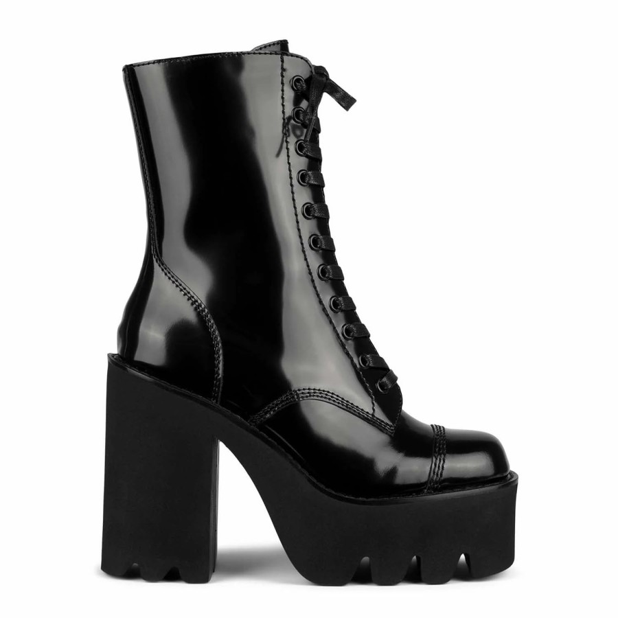 * Jeffrey Campbell Viking-2 Black Boots Boots