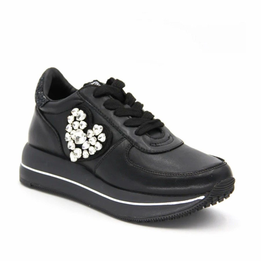 * Love Moschino Black Trainers Sneakers