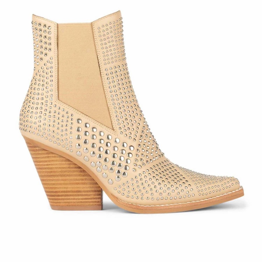 * Jeffrey Campbell Studd-Lo Natural Booties Boots