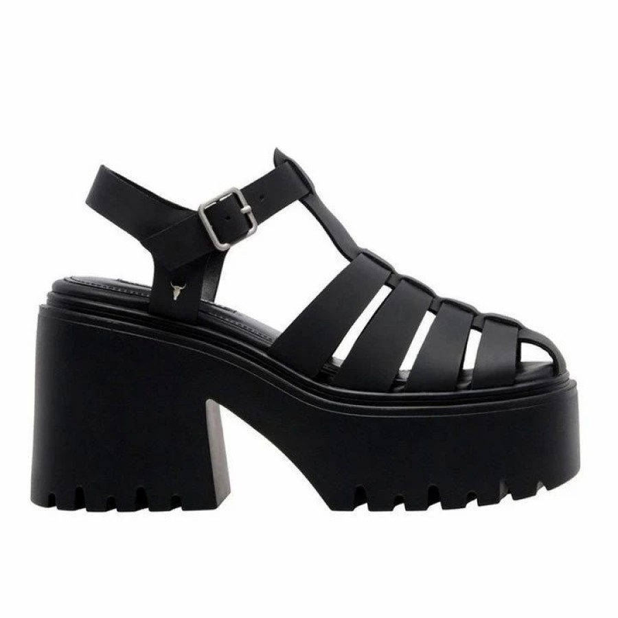 * Windsor Smith Eternity Black Sandals Sandals