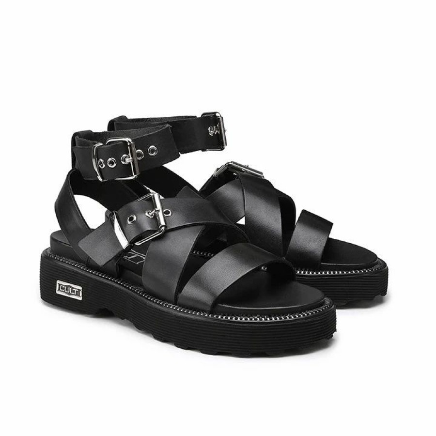 * Cult Ziggy 3442 Black Sandals Sandals