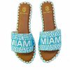 * De Siena Miami Beads Pool Blue Flats Flats