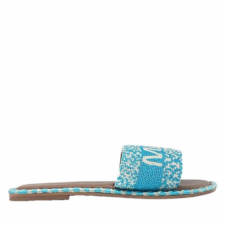 * De Siena Miami Beads Pool Blue Flats Flats