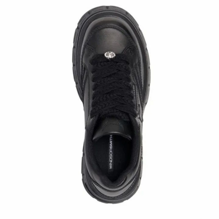 * Windsor Smith Swerve Black Sneakers Sneakers