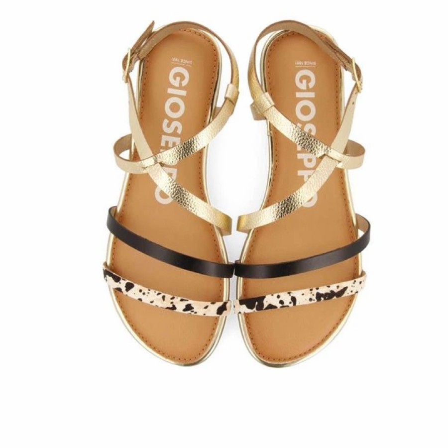 * Gioseppo Megara Gold Sandals Sandals