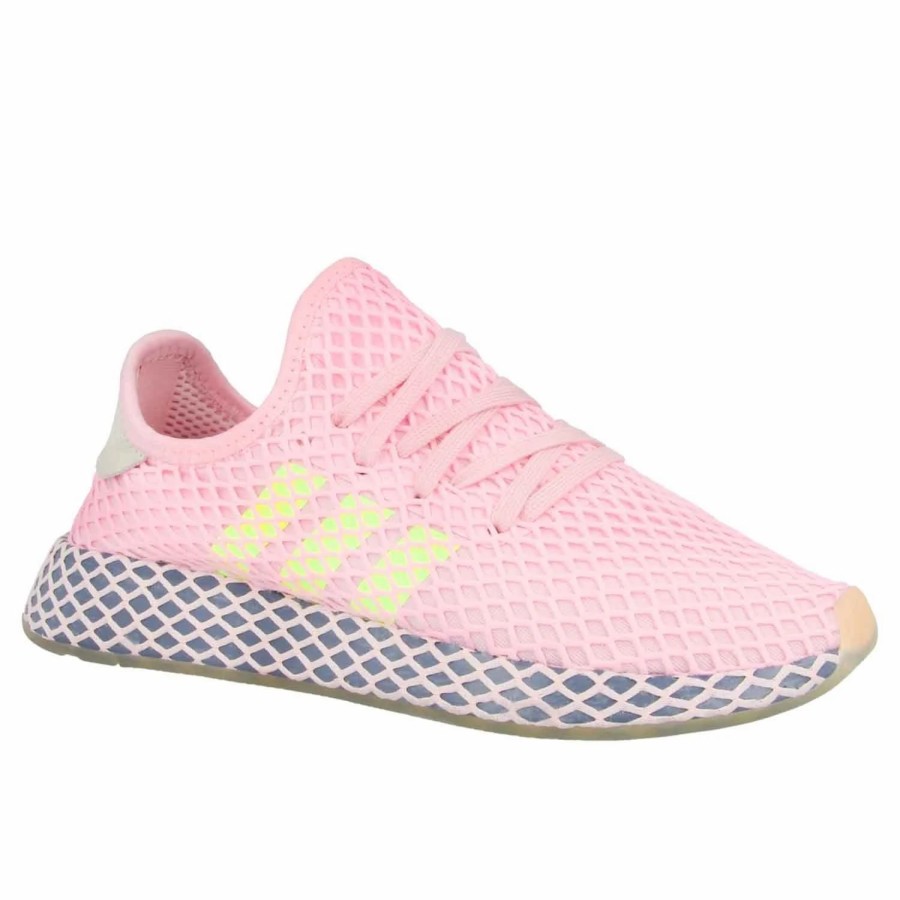 * Adidas Originals Adidas Deerupt Runner Pink Yellow Sneakers