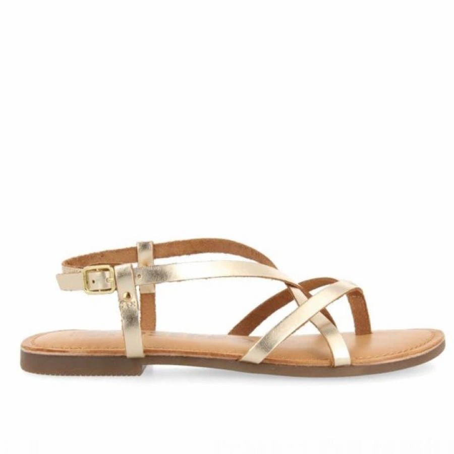 * Gioseppo Lelex Gold Sandals Sandals