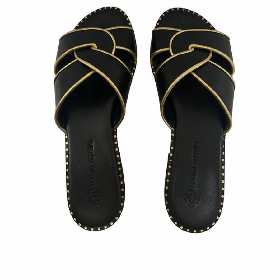 * Makis Kotris 04-628 Black Flats Flats