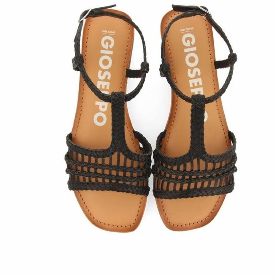 * Gioseppo Icarai Black Sandals Sandals