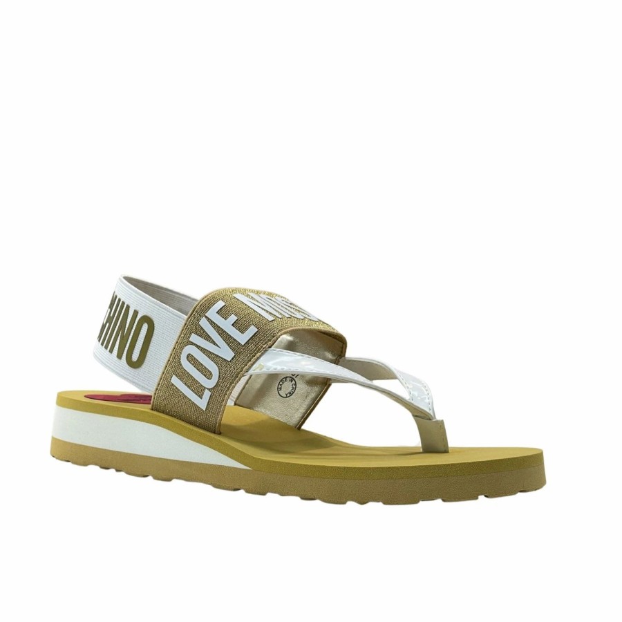 * Love Moschino Gold Sandal Sandals