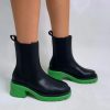 * Black & Green Boots Boots