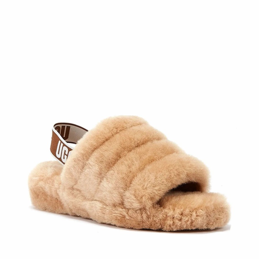 * Ugg Fluff Yeah Slide Chestnut Flats