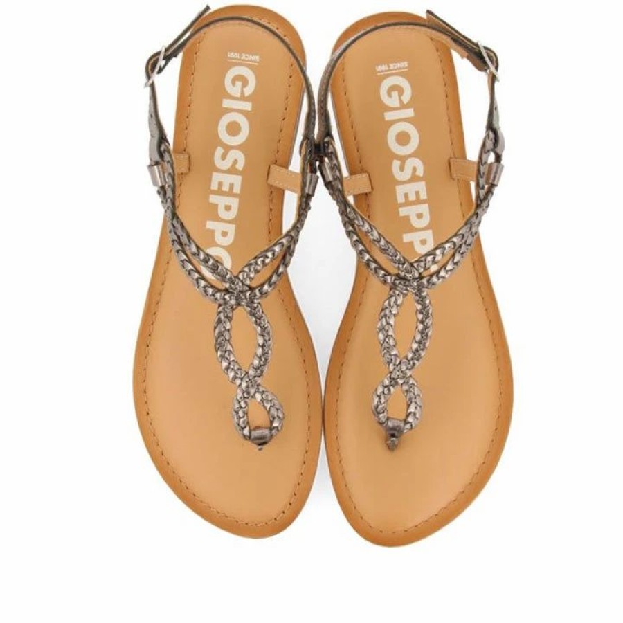 * Gioseppo Merignas Silver Sandals Sandals