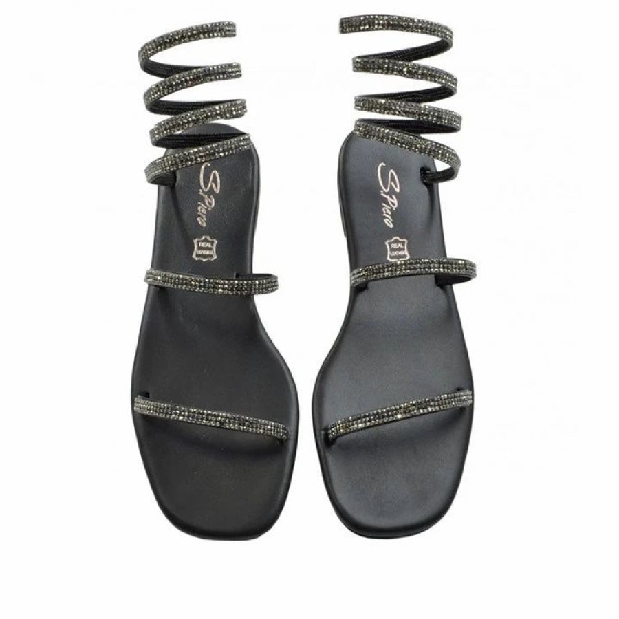 * S.Piero E34-006 Black Sandals Sandals